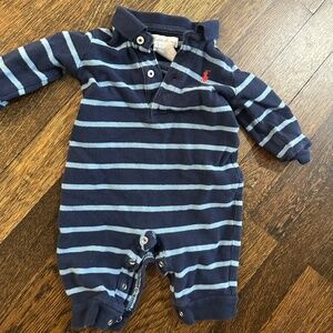 Navy Ralph Lauren Polo Onsie 3 Months